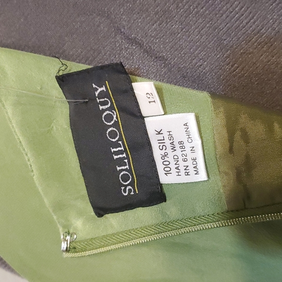 NWOT Light Moss Green Sleeveless Sheath, Sz 12 - Picture 11 of 14